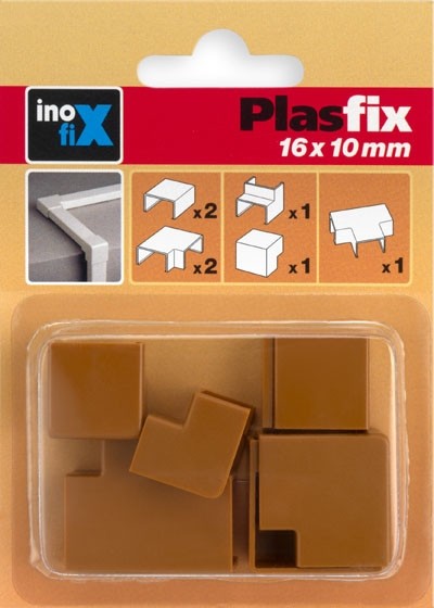 Accesorios surtidos canaleta 16 x 10 mm / cerezo