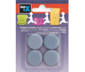 Deslizador mueble adhesivo  ø 25 mm / gris