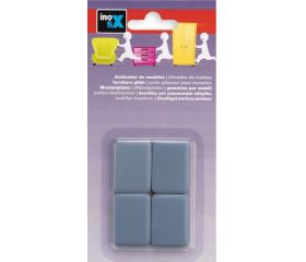 Deslizador mueble adhesivo  35x25 mm / gris