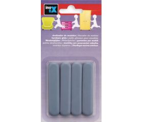 Deslizador mueble adhesivo  75X16 mm / gris