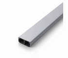 Canaleta con tapa extraíble 35x16 mm / gris metalizado