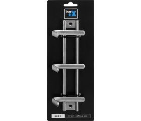 Colgador acero inoxidable 3 ganchos / acero inox.