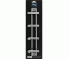 Colgador acero inoxidable 4 ganchos / acero inox.