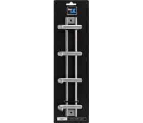 Colgador acero inoxidable 4 ganchos / acero inox.