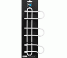 Colgador acero 3 ganchos triples / blanco