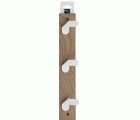 Colgador fresno NORDIK 3 ganchos / blanco
