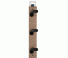 Colgador fresno NORDIK 3 ganchos / negro