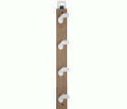 Colgador fresno NORDIK 4 ganchos / blanco