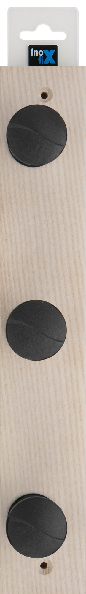 Colgador fresno ONA 3 pomos / fresno calcáreo