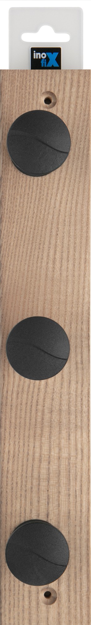 Colgador fresno ONA 3 pomos / fresno nórdico