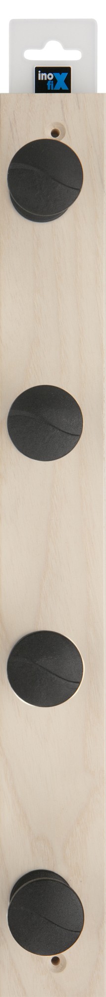 Colgador fresno ONA 4 pomos / fresno calcáreo