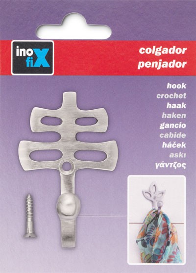 Colgador de latón oriental / níquel satinado