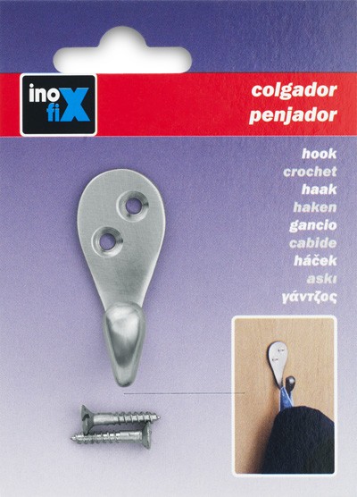 Colgador clásico de latón / níquel satinado