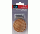 Colgador madera de pino 1 pomo / natural