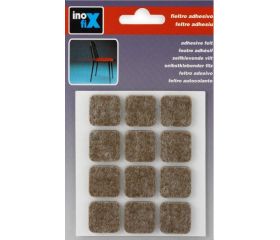 Fieltro lana adhesivo 22 x 22 mm / marrón