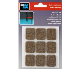 Fieltro lana adhesivo 29 x 23 mm / marrón