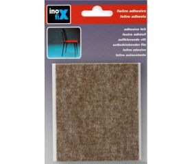 Fieltro lana adhesivo 100 x 85 mm / marrón