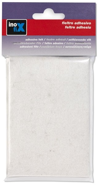 Fieltro lana adhesivo 1000 x 85 mm. / blanco