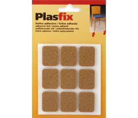 Fieltro sintético adhesivo 29 x 23 mm / marrón