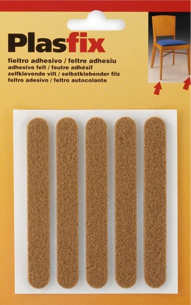 Fieltro sintético adhesivo 95 x 12 mm / marrón