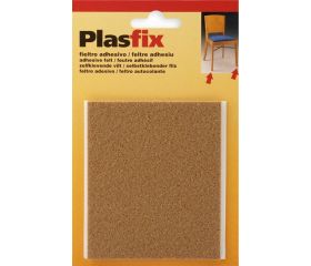 Fieltro sintetico adhesivo 100 x 85 mm  / marrón