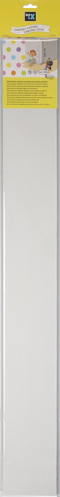 Protector adhesivo acolchado para cantos y paredes / blanco
