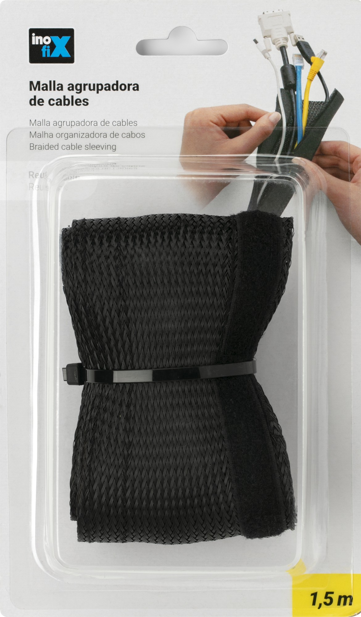 Malla agrupadora de cables / negro