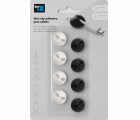 Mini Clip adhesivo para cables / blanco-negro