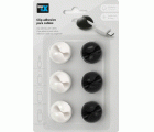 Clip adhesivo para cables / blanco-negro