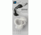 Clip para cables triple / blanco