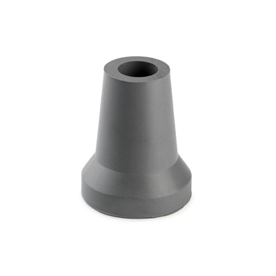 Contera exterior goma Ø 19mm. con arandela para muletas / gris
