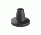 Contera exterior goma Ø 19mm. con base ancha para muletas / negro