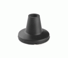 Contera exterior goma Ø 22mm. con base ancha para muletas / negro