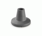 Contera exterior goma Ø 22mm. con base ancha para muletas / gris