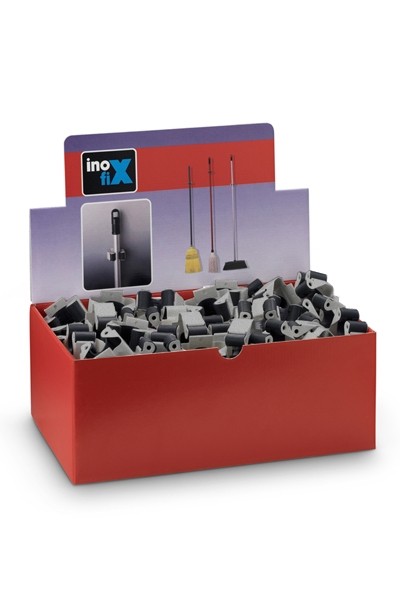 Colgador de escobas 2055 c/b / cromado mate