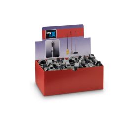 Expositor colgador de escobas 2055 c/b / cromado mate