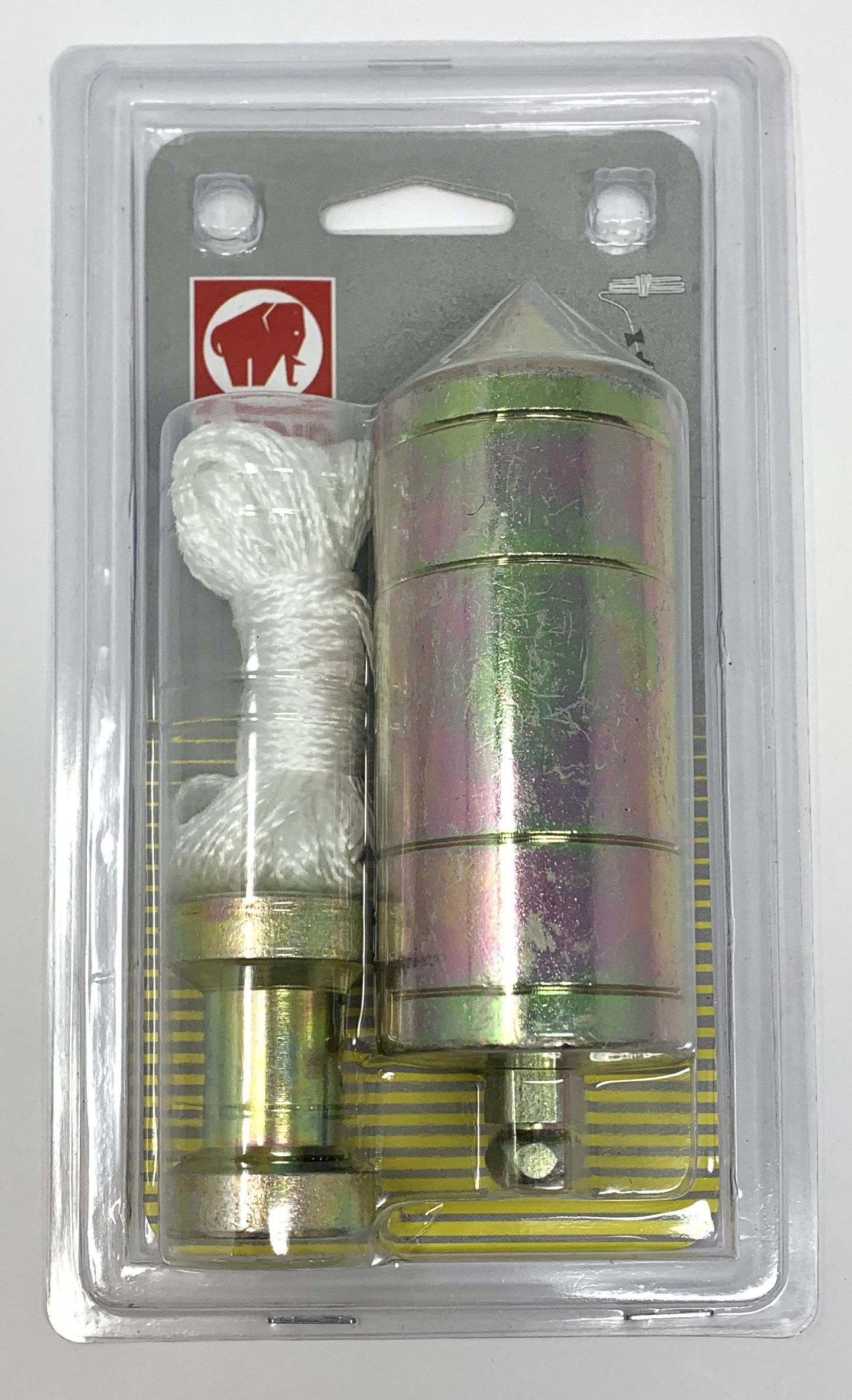 Plomada hierro calibrado zincado 700 gr 3 m magnética