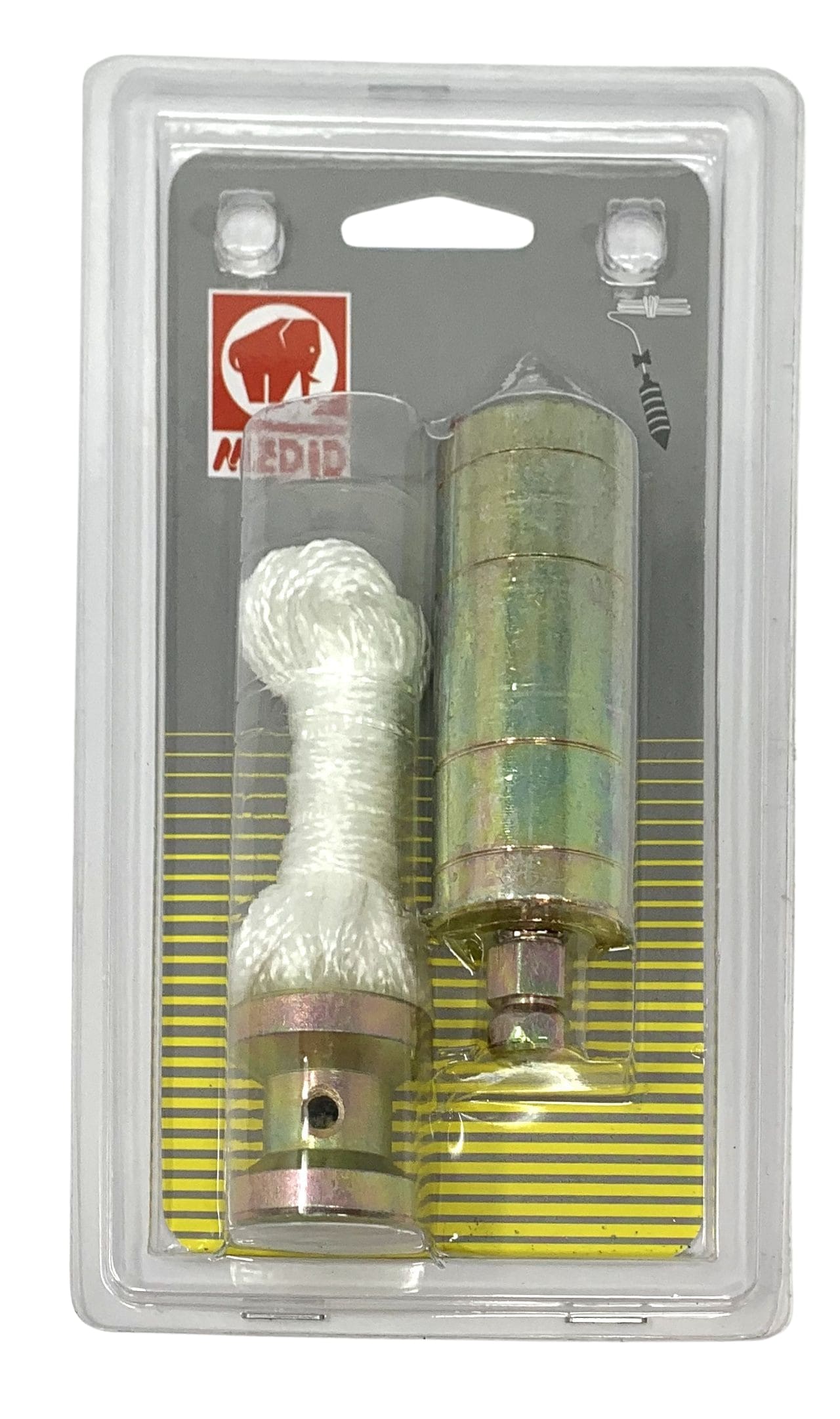 Plomada hierro calibrado zincado 400 gr 3 m