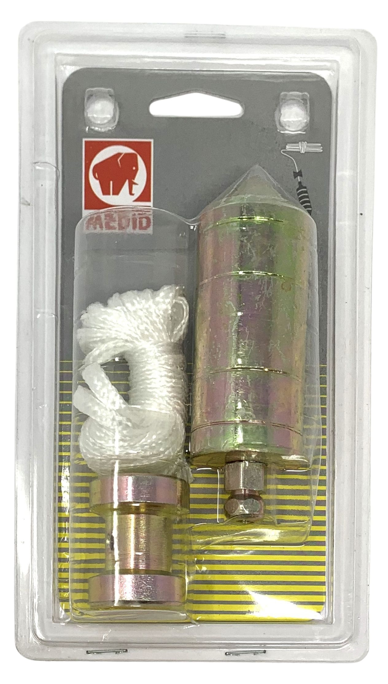 Plomada hierro calibrado zincado 500 gr 3 m