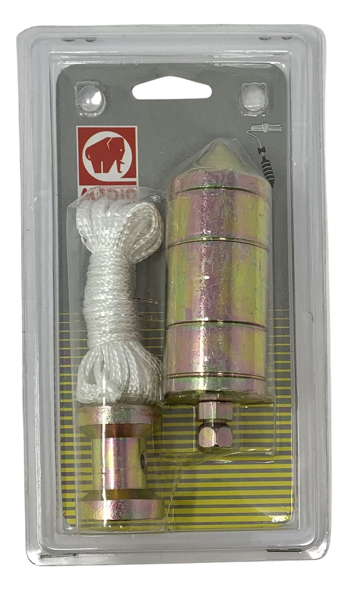 Plomada hierro calibrado zincado 600 gr 3 m