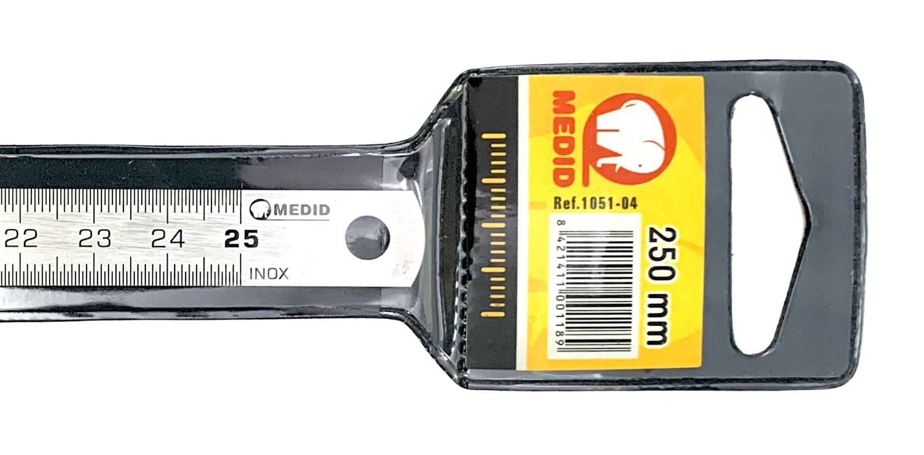 Regla flexible mate de acero inoxidable 250 x 13 x 0,5 mm