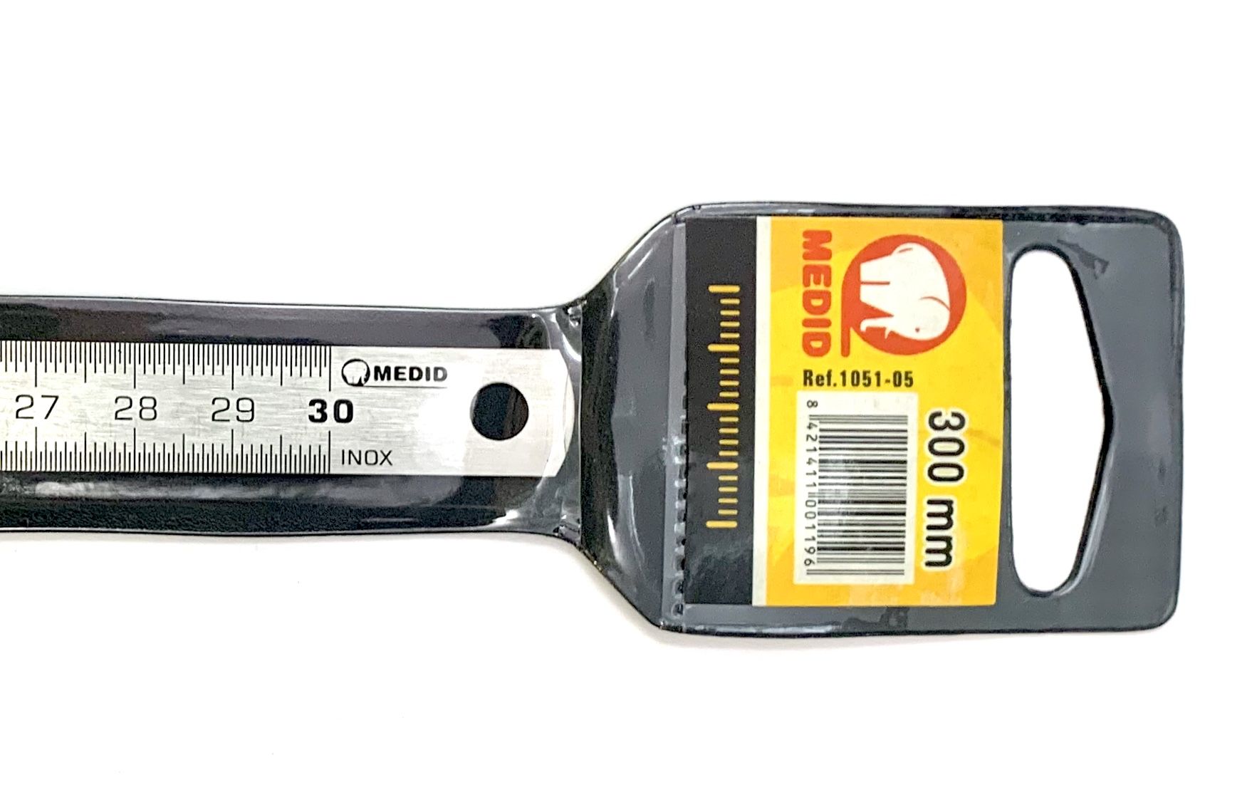 Regla flexible mate de acero inoxidable 300 x 13 x 0,5 mm