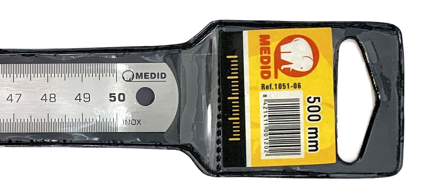 Regla flexible mate de acero inoxidable 500 x 20 x 0,5 mm