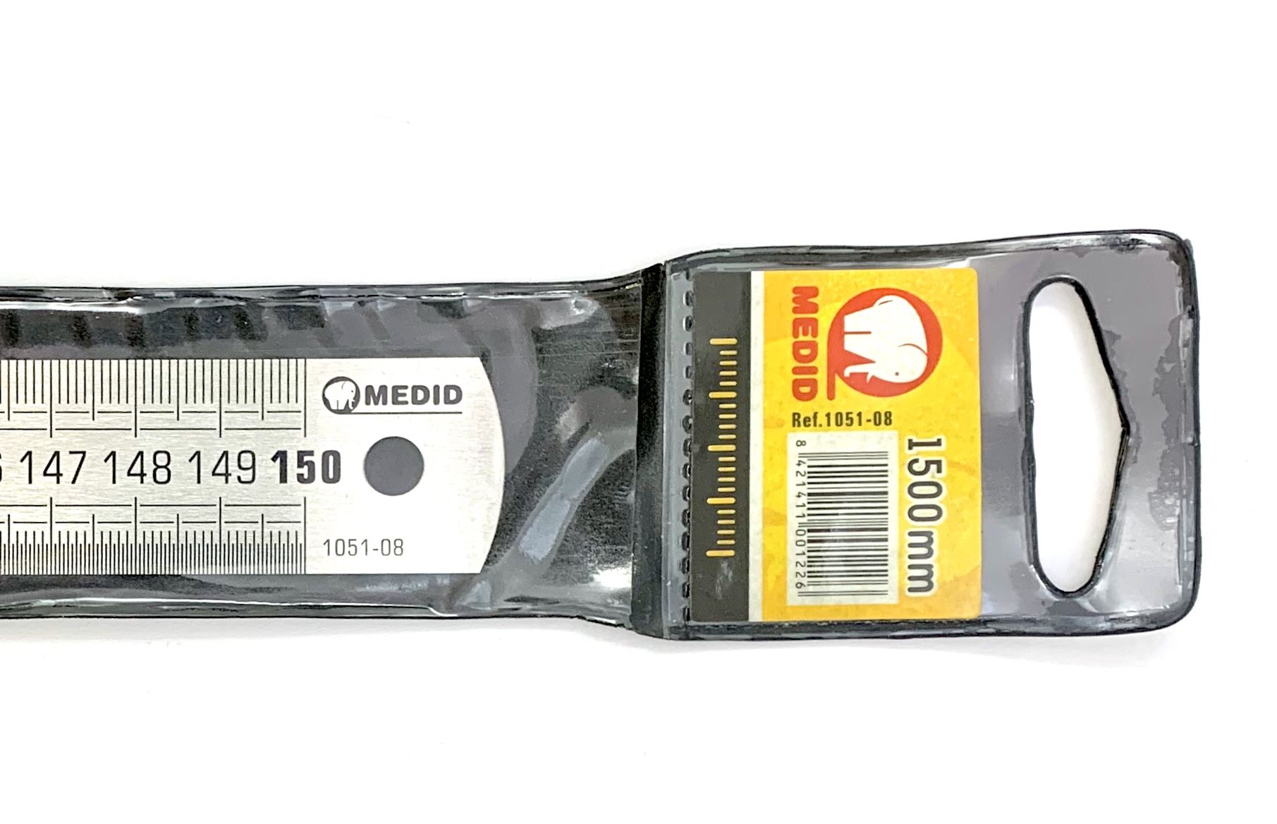 Regla flexible mate de acero inoxidable 1500 x 25 x 0,5 mm