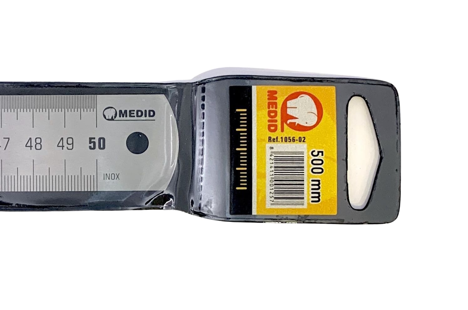 Regla semi-rígida mate. acero inoxidable 500 x 30 x 0,8 mm