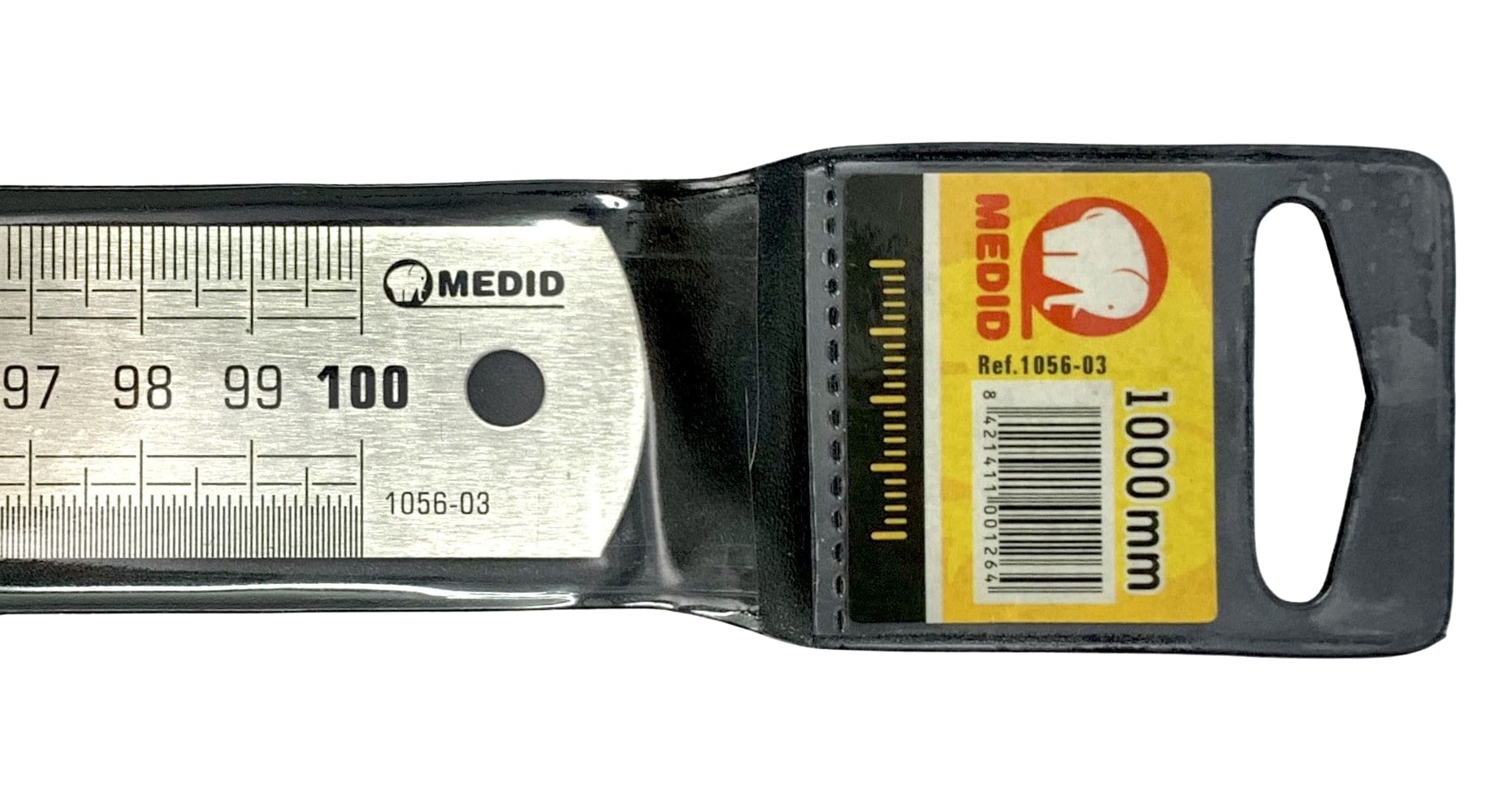 Regla semi-rígida mate. acero inoxidable 1000 x 30 x 0,8 mm