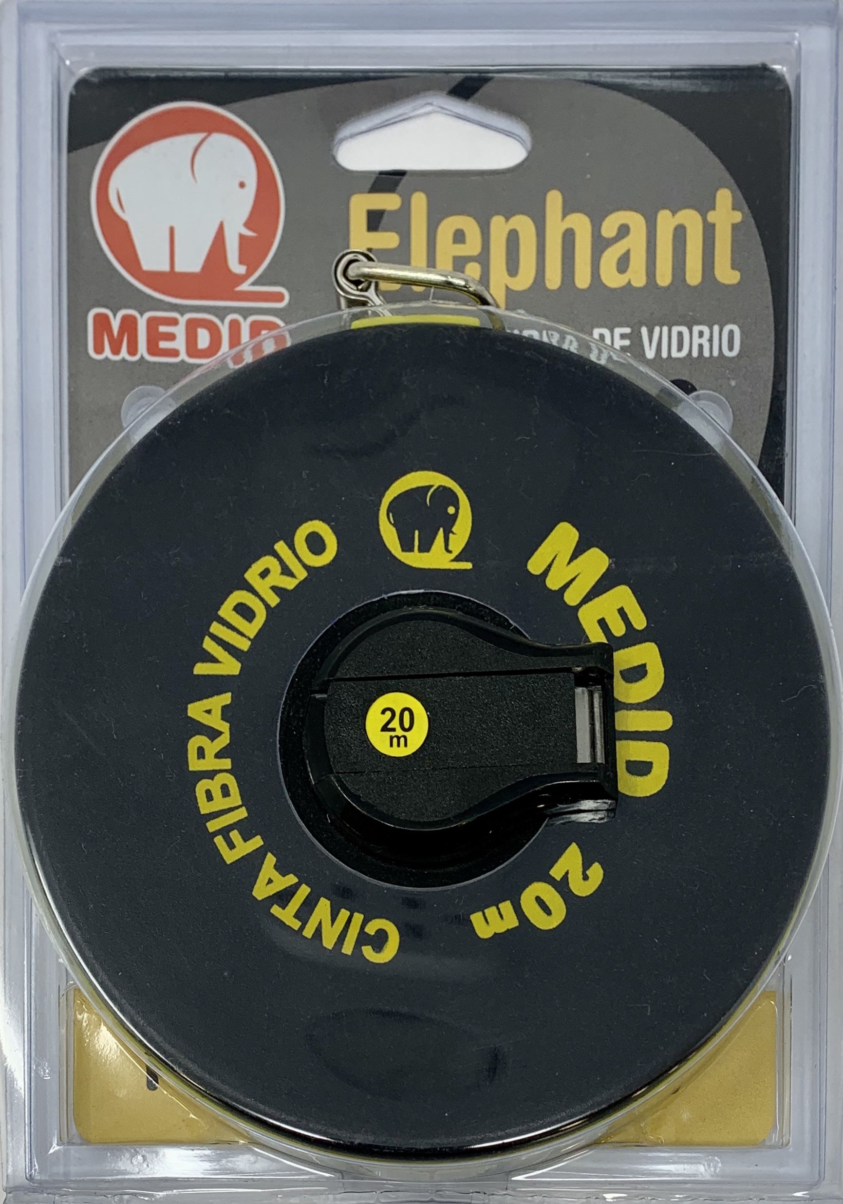 Cinta métrica de fibra de vidrio 20 m x 15 mm \\\"0\\\" en la anilla - ref.121020