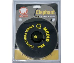 Cinta métrica de fibra de vidrio 25 m x 15 mm \\\"0\\\" en la anilla - ref.121025
