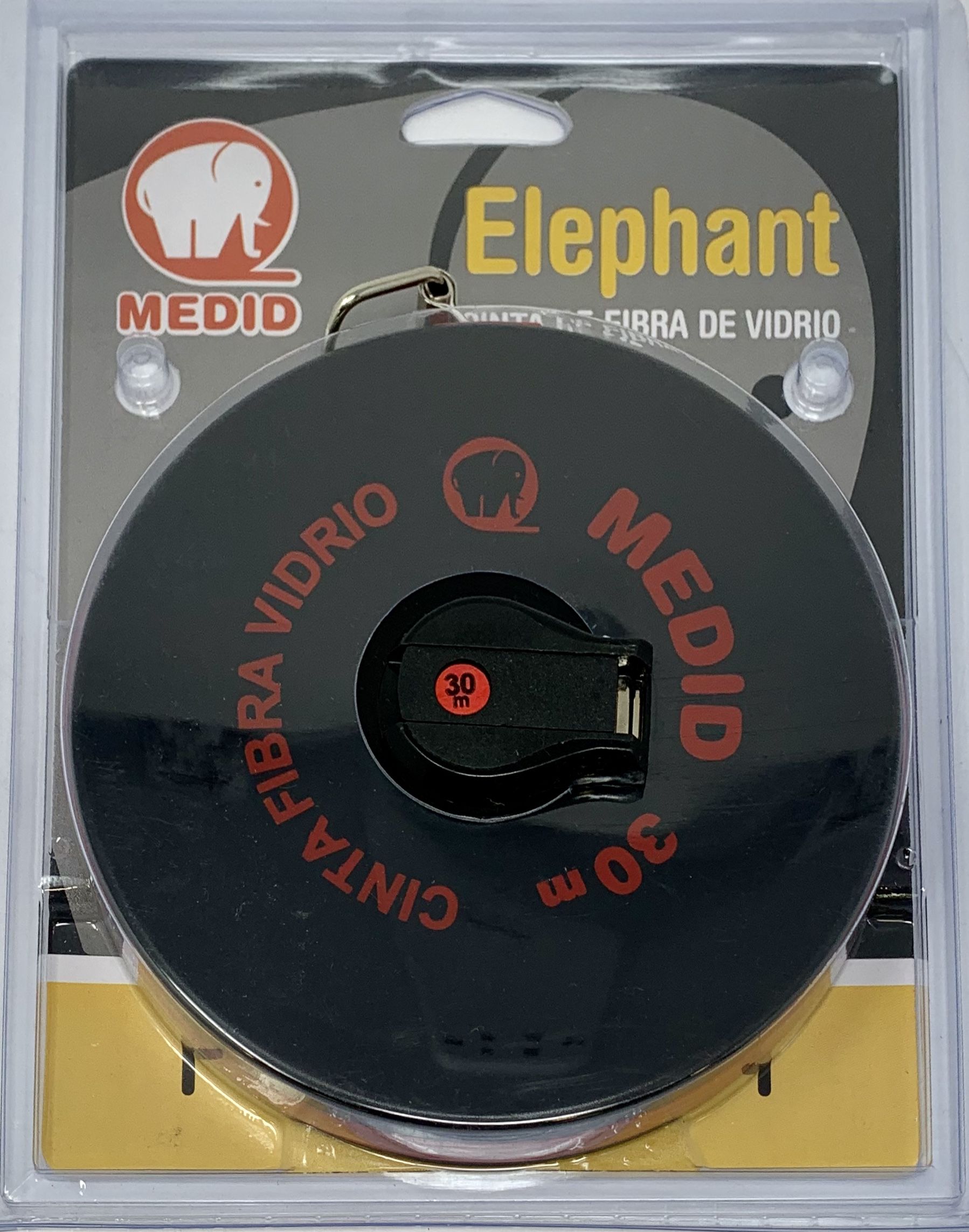 Cinta métrica de fibra de vidrio 30 m x 15 mm \\\"0\\\" decalado - ref.121030D