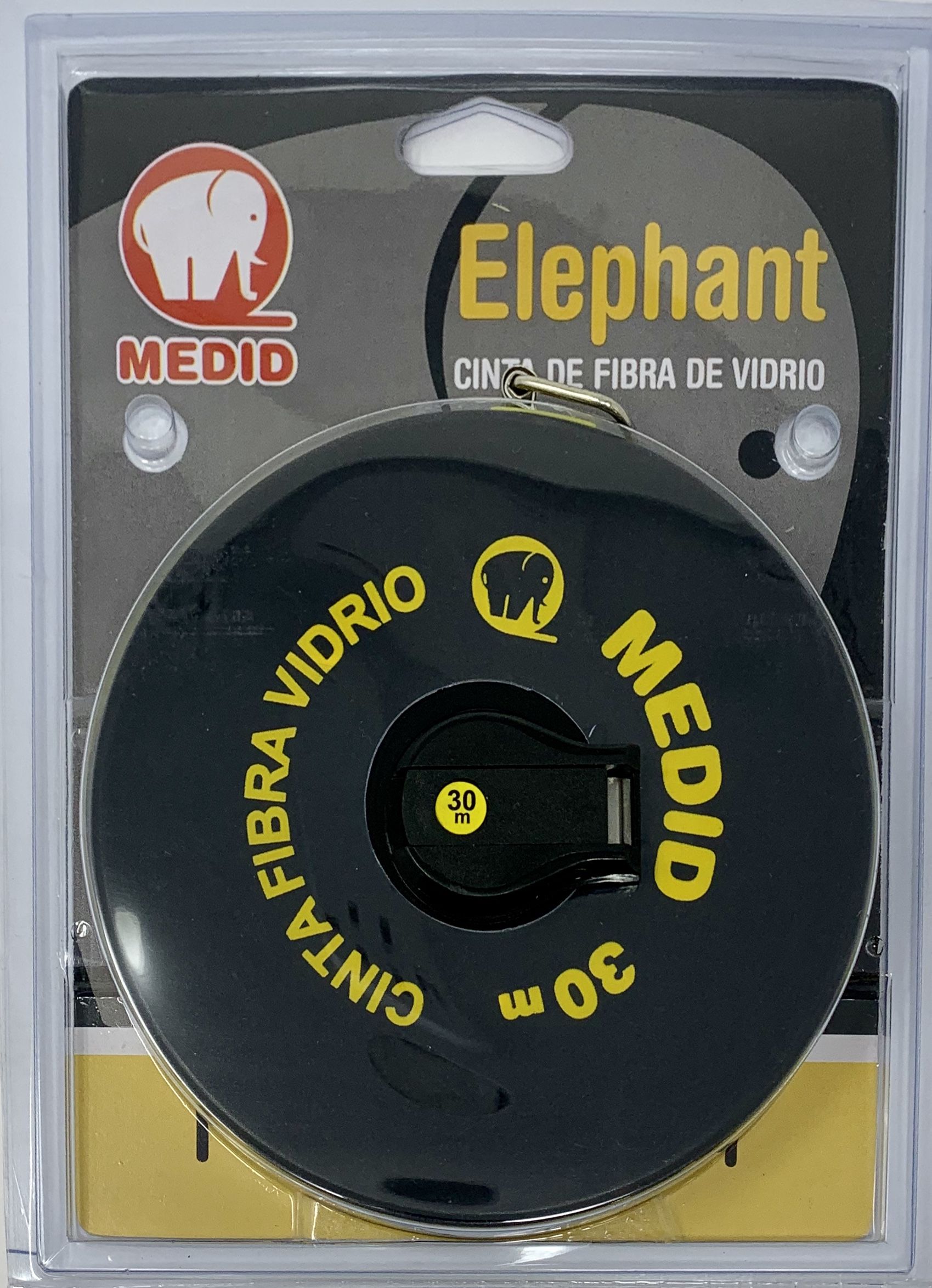 Cinta métrica de fibra de vidrio 30 m x 15 mm \\\"0\\\" en la anilla - ref.121030